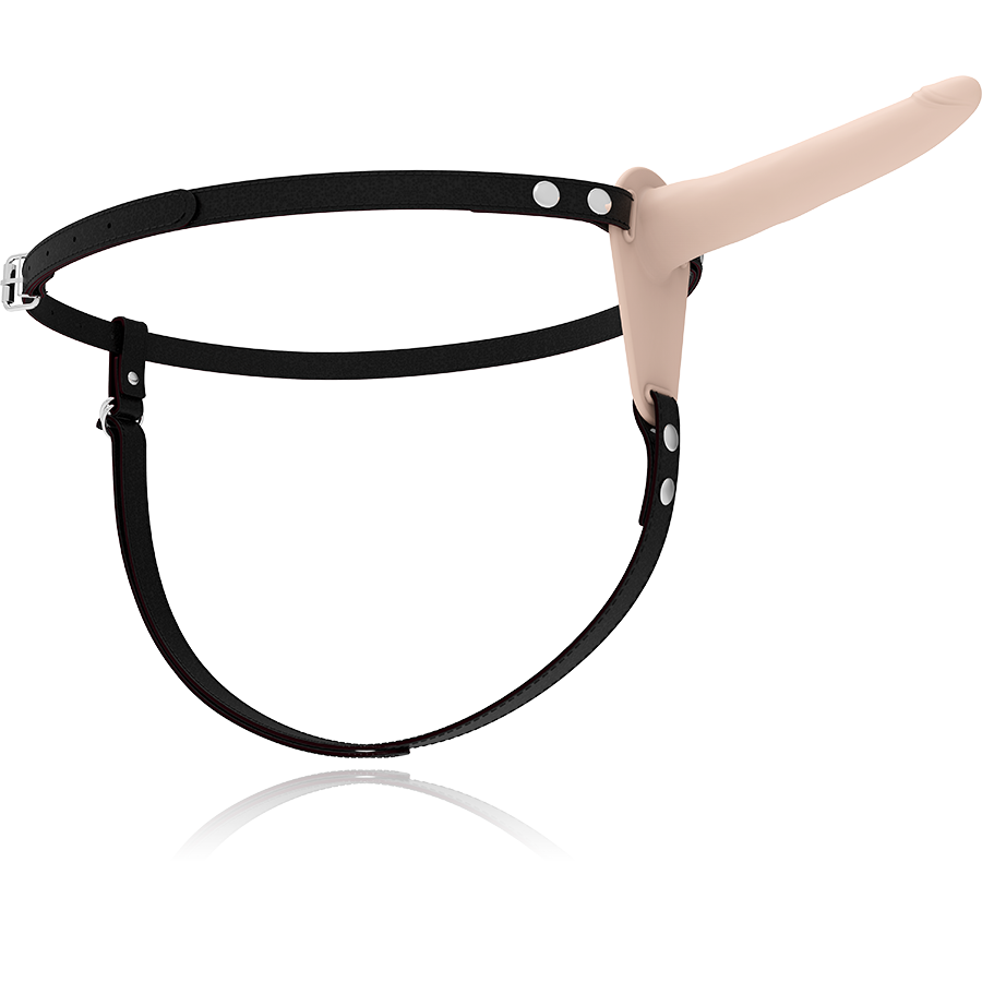 Harnais vibrateur silicone flesh 15 cm – Fetish Submissive Harness