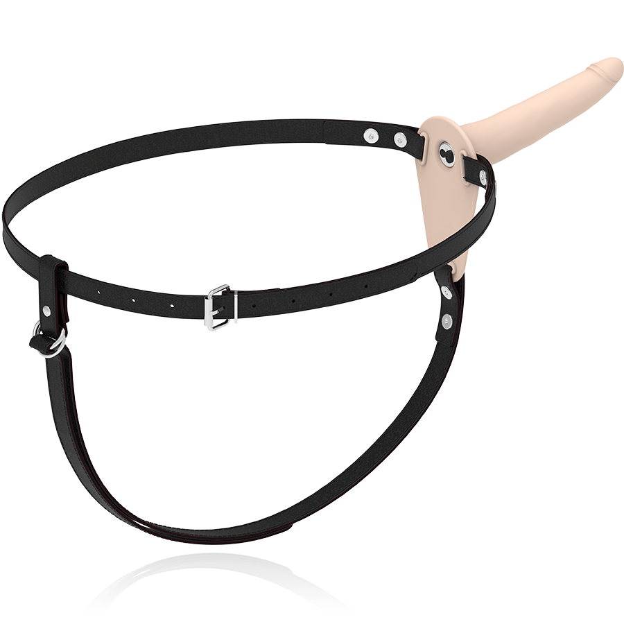 Harnais vibrateur silicone flesh 15 cm – Fetish Submissive Harness