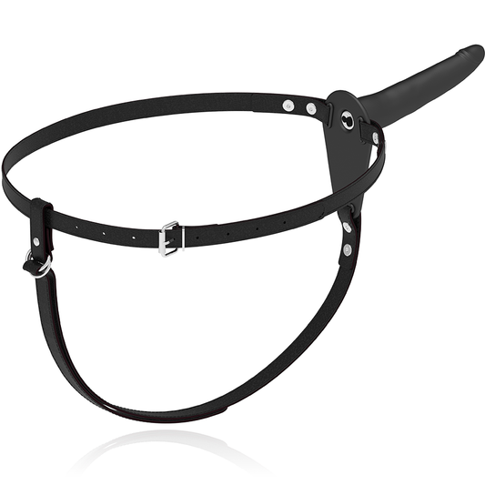 Harnais vibrateur silicone noir 15 cm – Fetish Submissive Harness