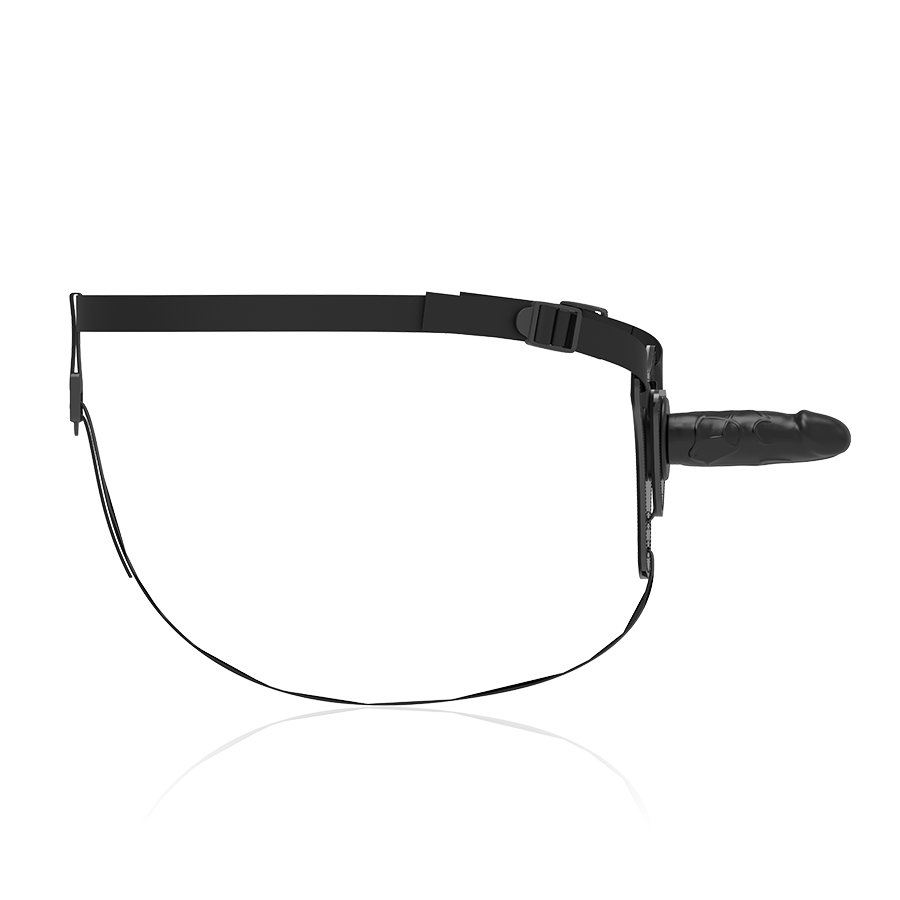 Harnais silicone noir réaliste 15 cm – Fetish Submissive Harness