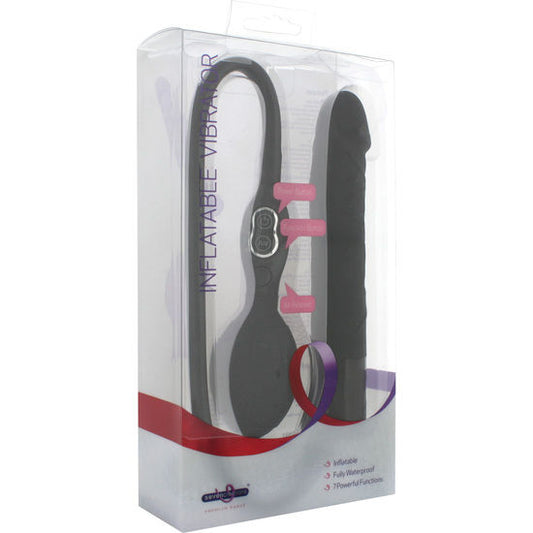 Vibro gonflable noir unisexe – Seven Creations
