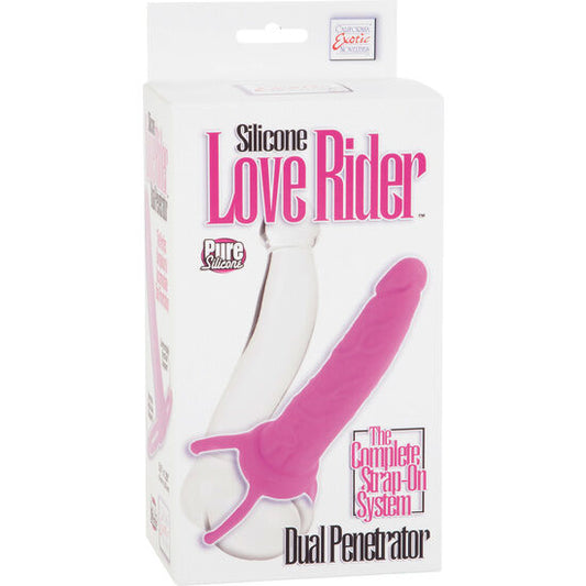 Double pénétrateur rose silicone – Calexotics