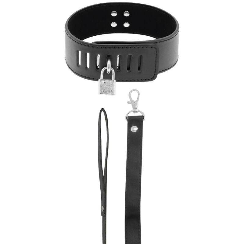 Collier BDSM serrure noire – Darkness