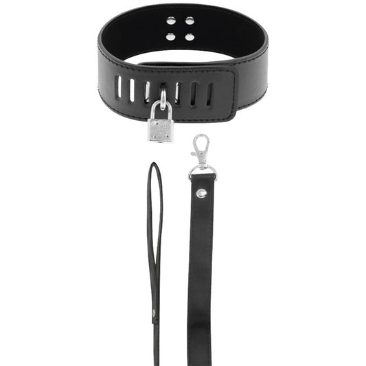 Collier BDSM serrure noire – Darkness