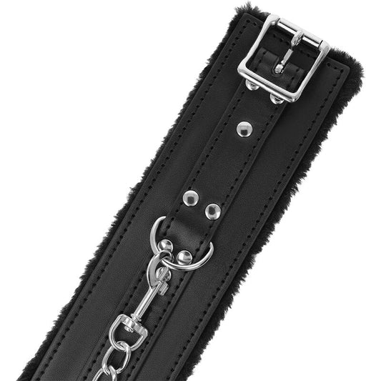 Menottes BDSM doublées noires – Darkness