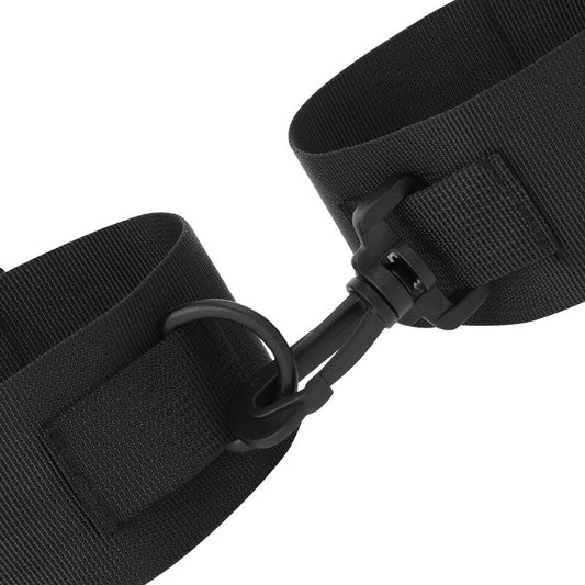 Menottes chevilles nylon noir – Darkness BDSM