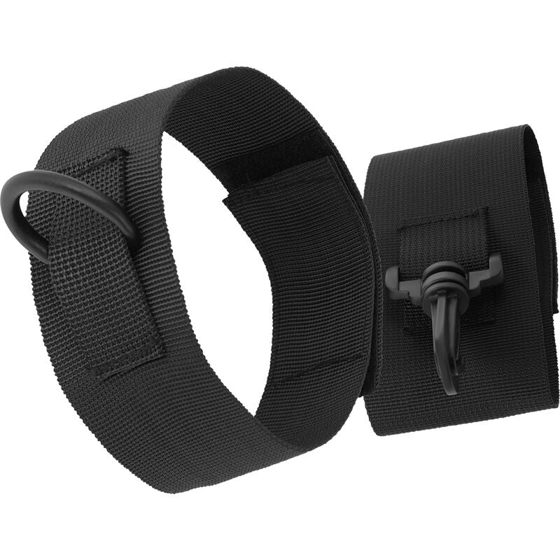 Menottes chevilles nylon noir – Darkness BDSM