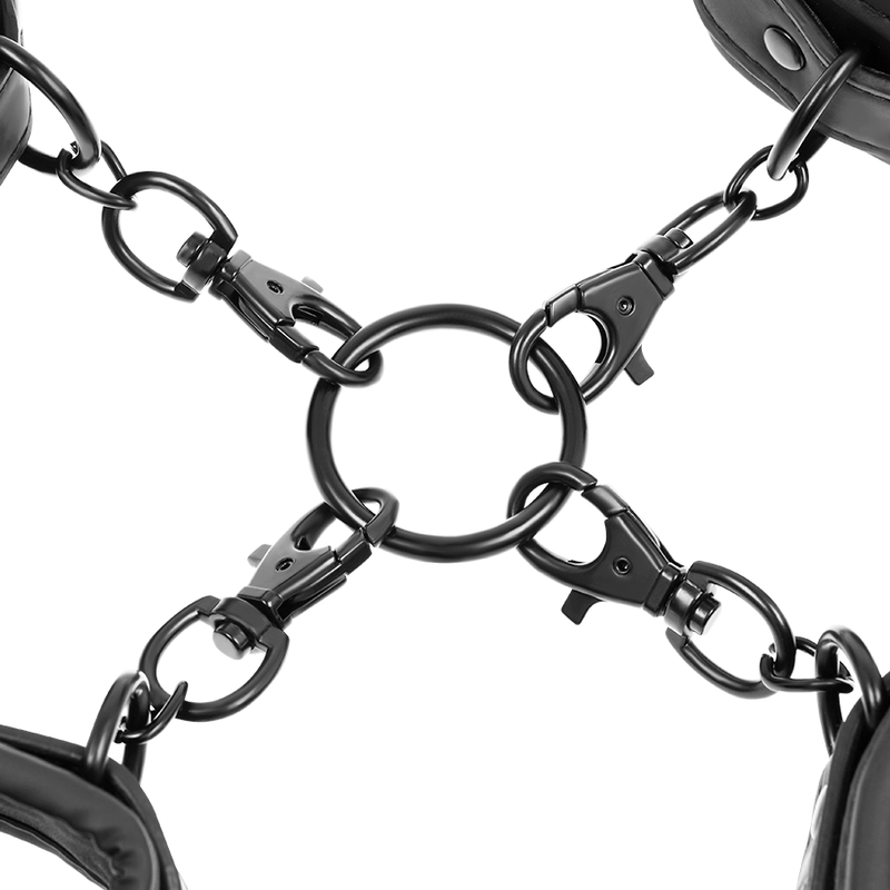 Ensemble Menottes Mains/Chevilles Néoprène – Fetish Submissive