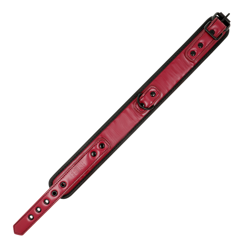 Collier esclave BDSM chaîne néoprène – Fetish Submissive Dark Room