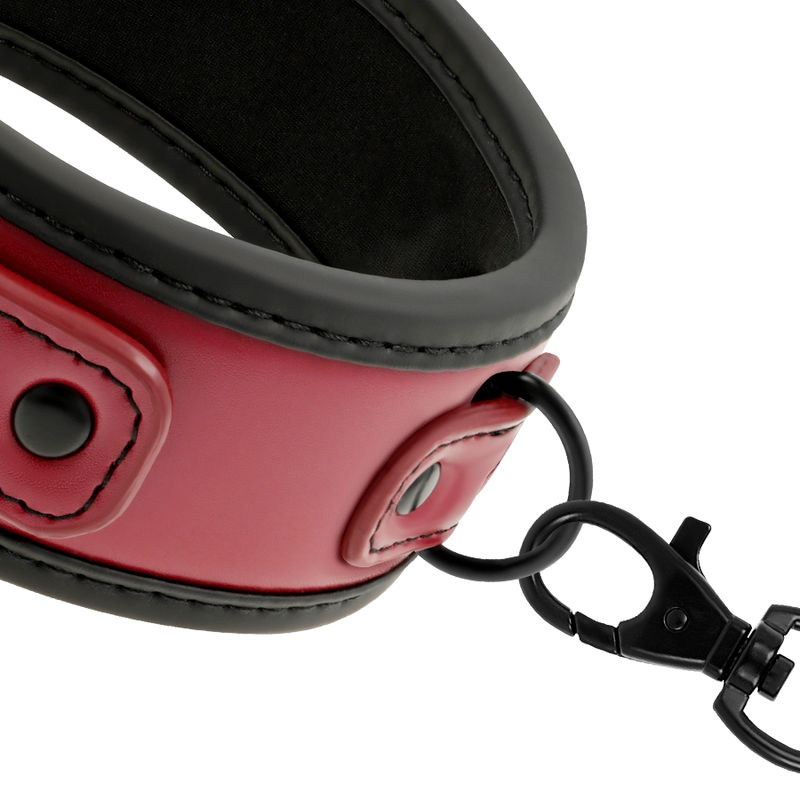 Collier esclave BDSM chaîne néoprène – Fetish Submissive Dark Room